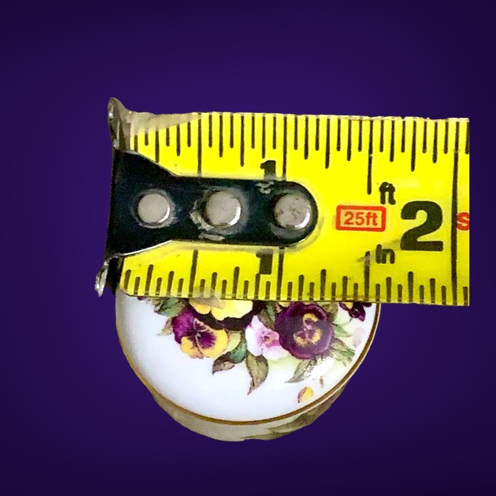🚩 SOLD 🚩 Fine Bone China Gilded Ring Pill Box Wedding Gift - Picture 11 of 14